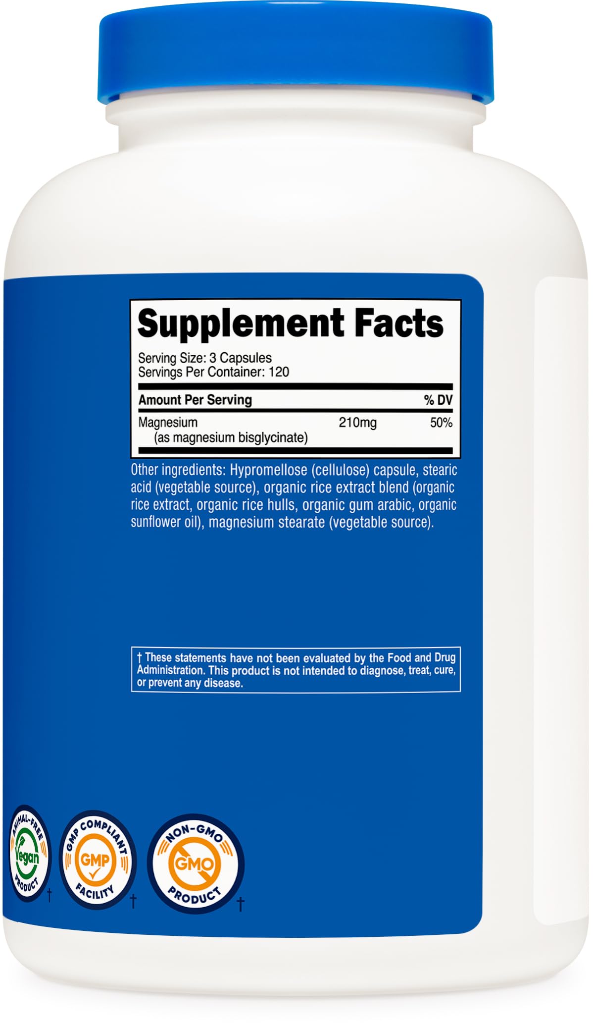 Third-party testing certificate for Nutricost Magnesium Glycinate Capsules