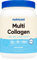 Nutricost Multi Collagen Protein Complex bottle with label
