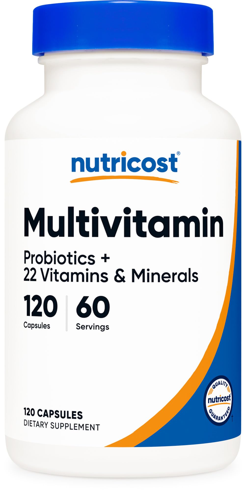 Nutricost Multivitamin with Probiotics bottle – 120 vegetarian capsules