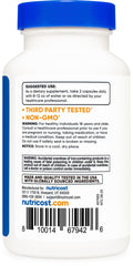 Bottle showing 120 vegetarian capsules