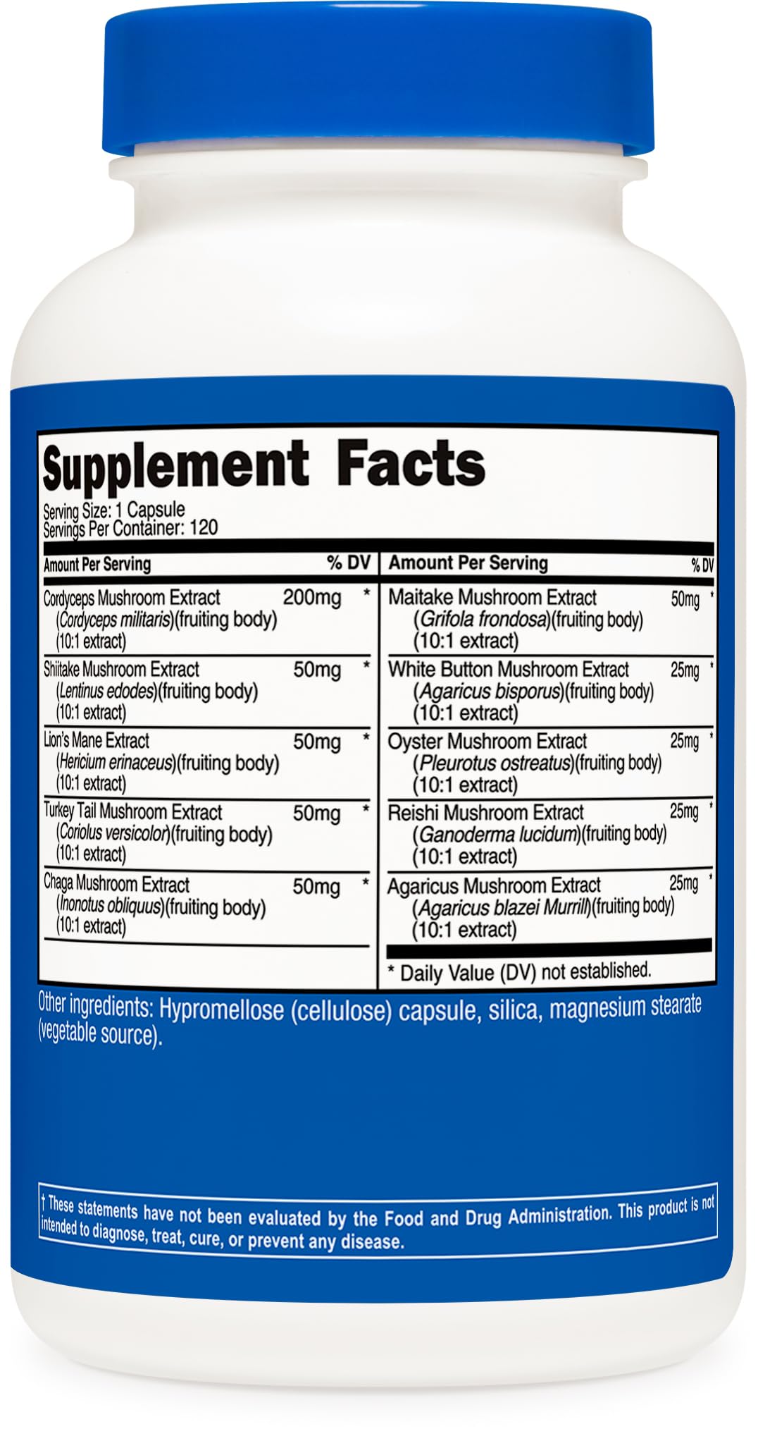 GMP compliant, FDA registered facility image for Nutricost Mushroom Complex