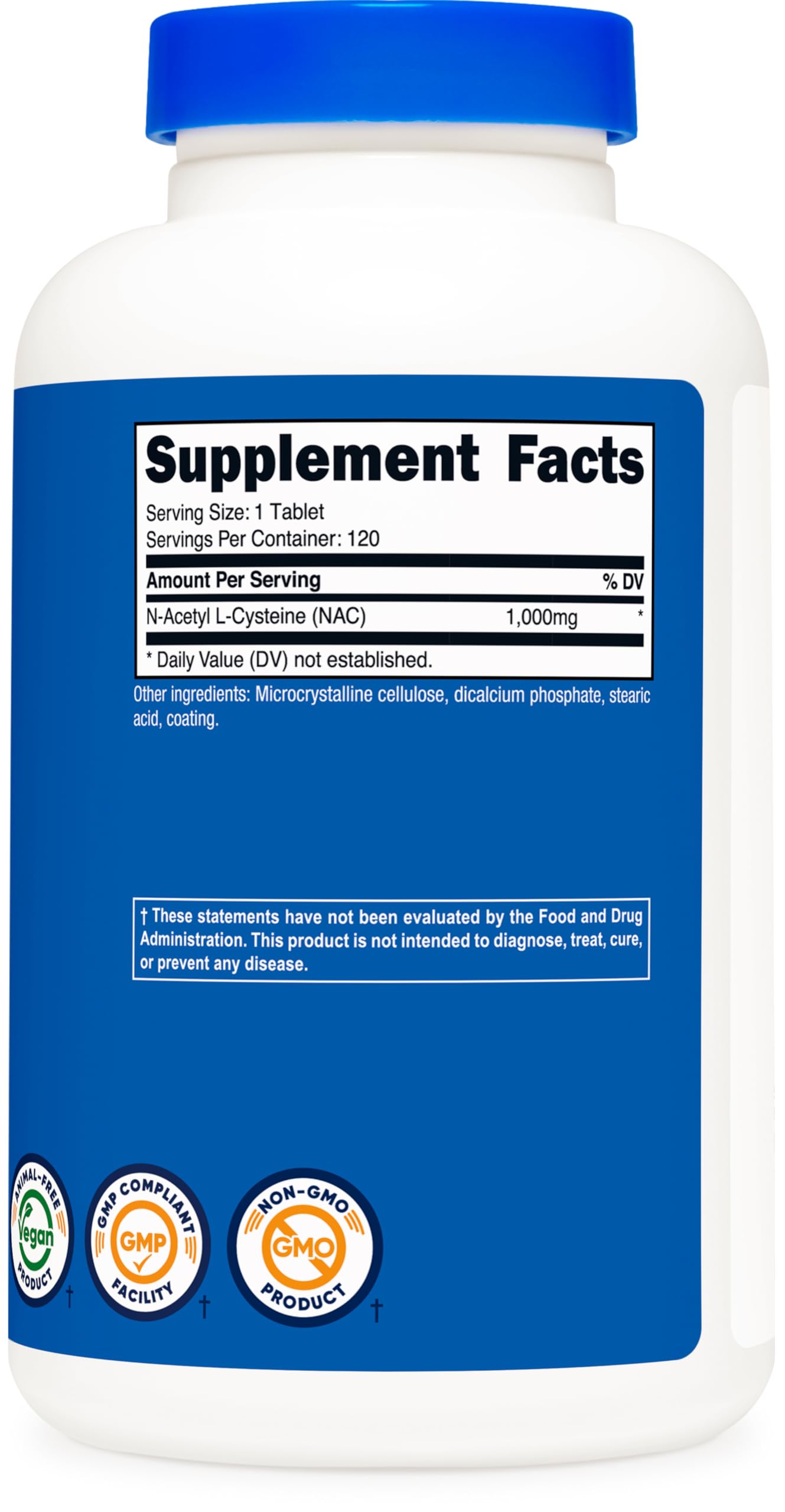 GMP and NSF certification seals for Nutricost NAC