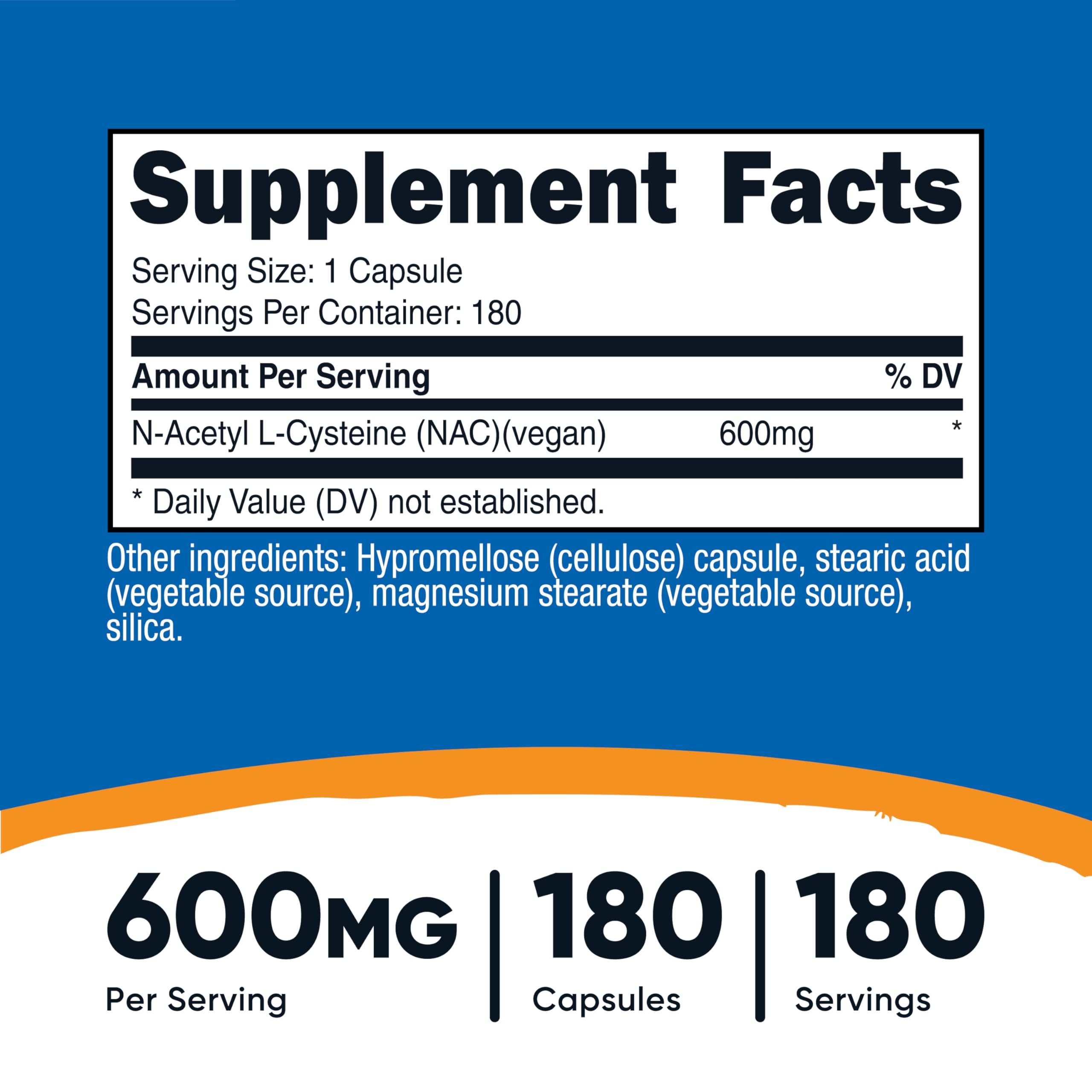 NAC 600mg bottle front view