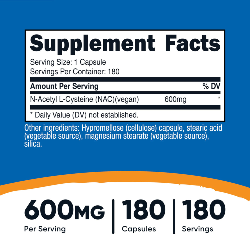 NAC 600mg bottle front view