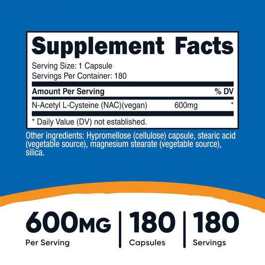 NAC 600mg bottle front view