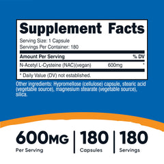 NAC 600mg bottle front view