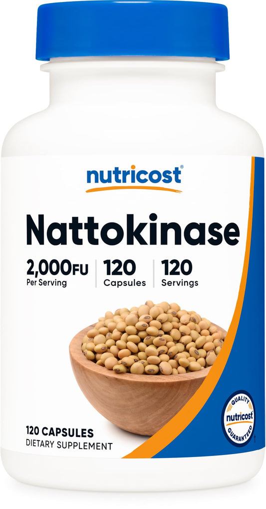 Nutricost Nattokinase 2000 FU bottle label