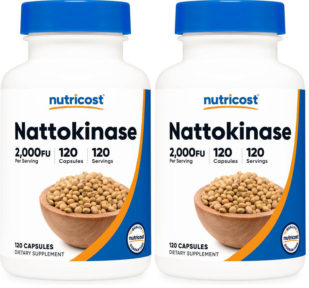 Nutricost Nattokinase 2000FU bottle label