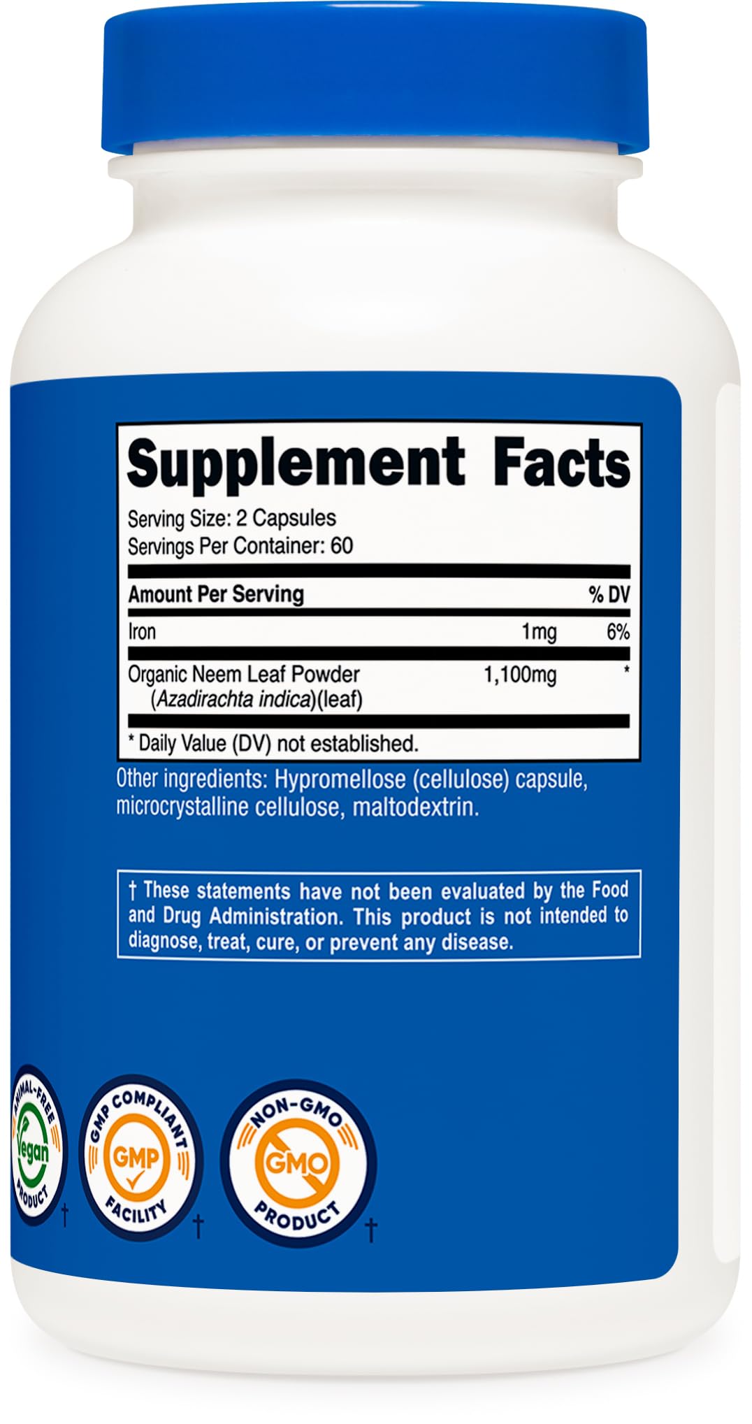 NSF Certified, GMP Compliant, and FDA Registered facility seal