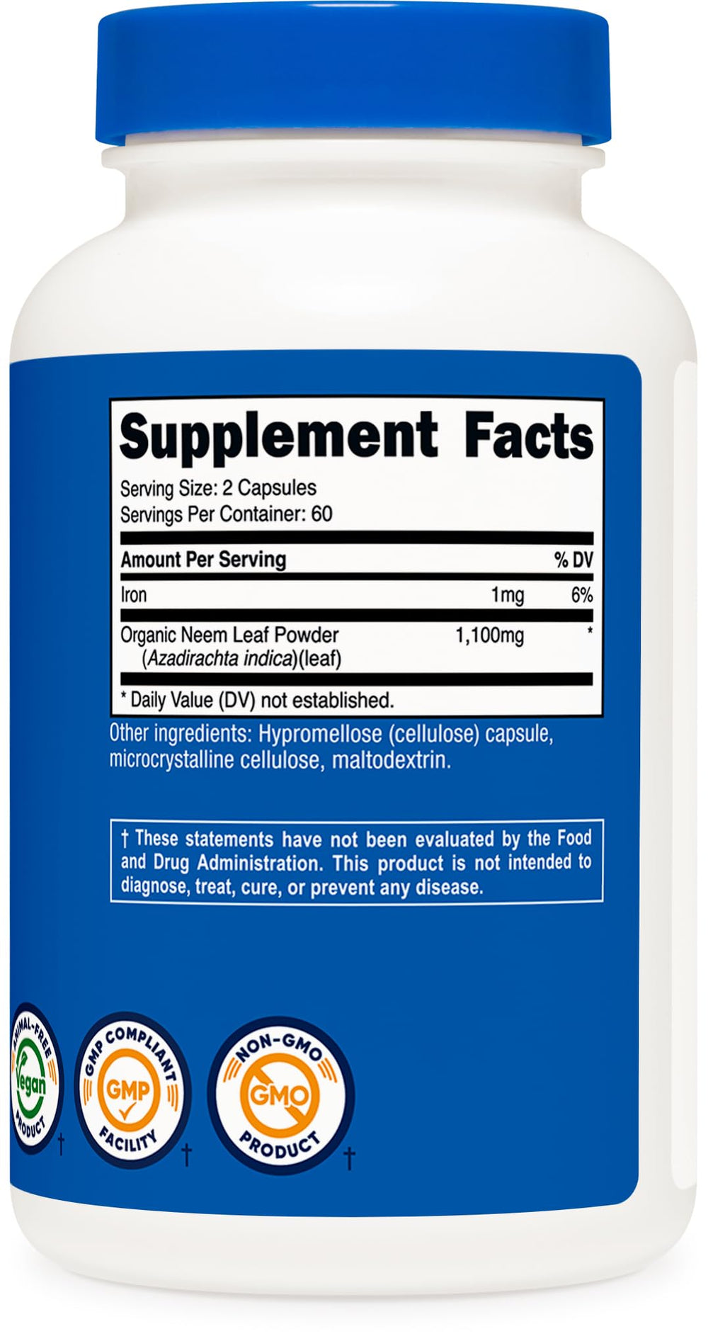 NSF Certified, GMP Compliant, and FDA Registered facility seal