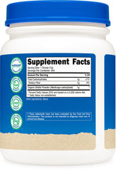 Nutrition facts panel for Nutricost Organic Alfalfa Powder