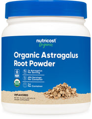 Nutricost Organic Astragalus Root Powder 1lb – front view