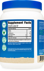 USDA Organic label on Nutricost MCT Oil Powder bottle