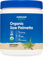Nutricost Organic Saw Palmetto Powder 8oz bottle