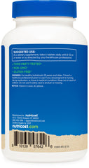 USDA Organic and vegan certifications on Nutricost packaging