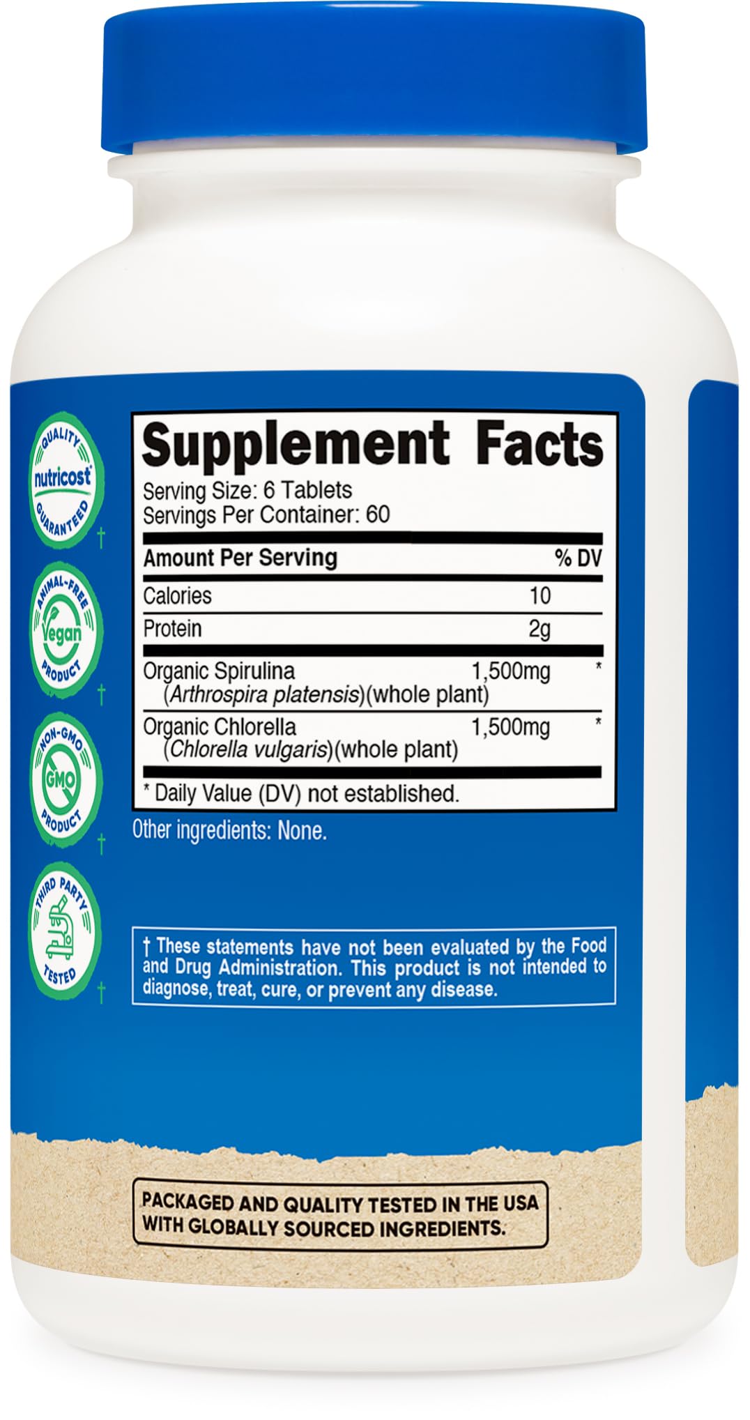 NSF Certified GMP Facility and FDA Registered icon on label