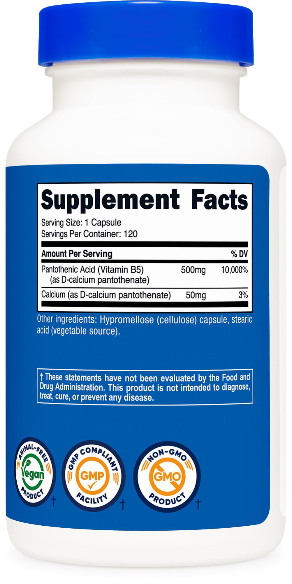 GMP compliant and FDA registered facility icons
