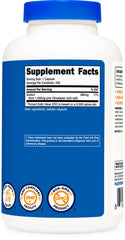 Nutrition facts label on Nutricost Pink Himalayan Salt Capsules bottle