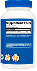 Gluten-free and Non-GMO Nutricost Potassium Citrate packaging