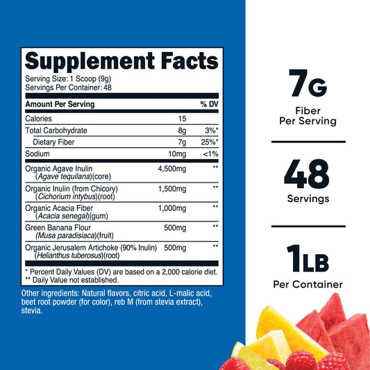 Serving size graphic showing 48 servings per container