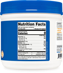 Psyllium husk powder ingredients and nutrition panel
