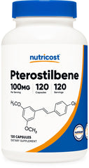 Nutricost Pterostilbene 100mg bottle label