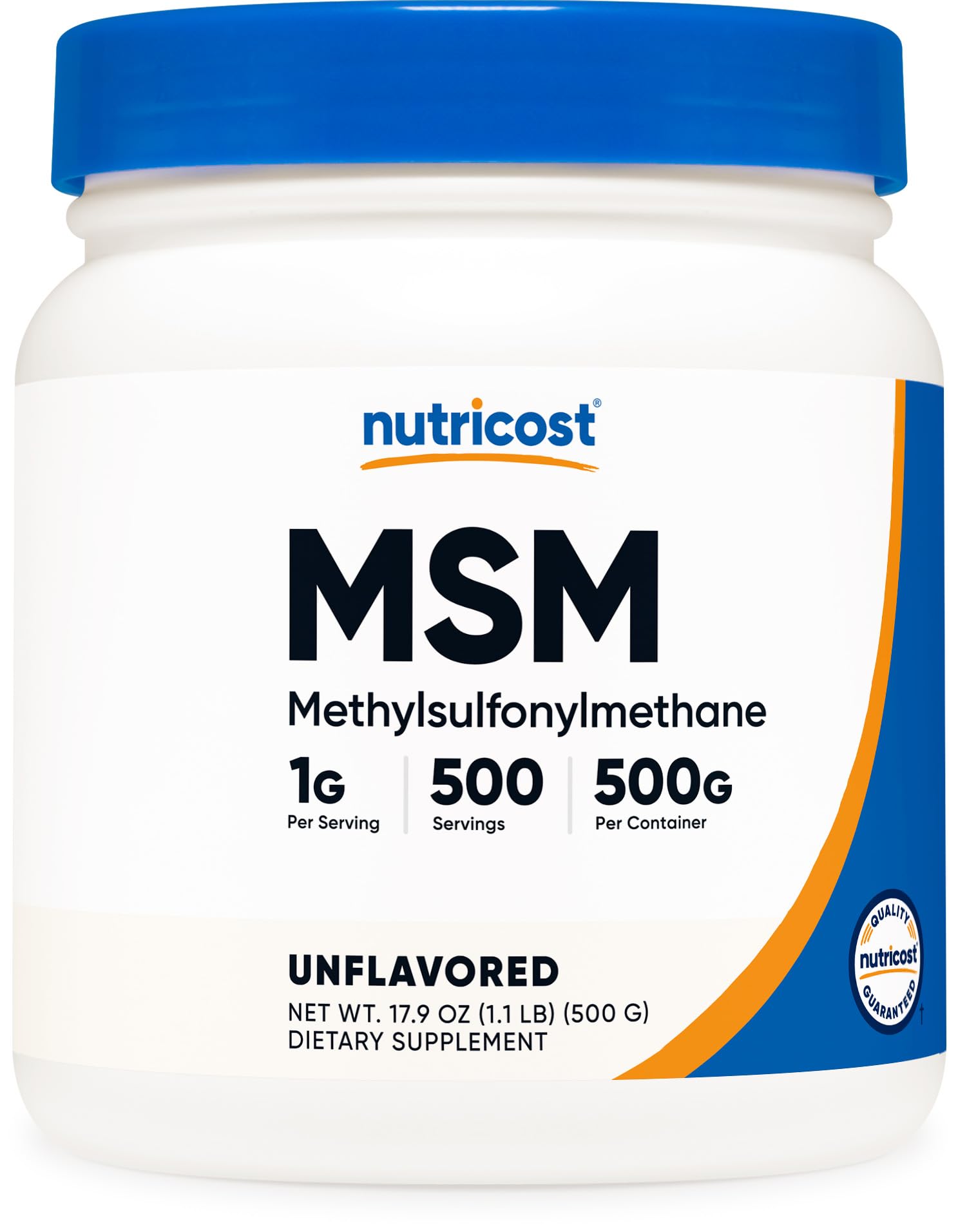 Msm Pure Nutricost Pure MSM Powder 500g (Methylsulfonylmethane) – British Vita ...