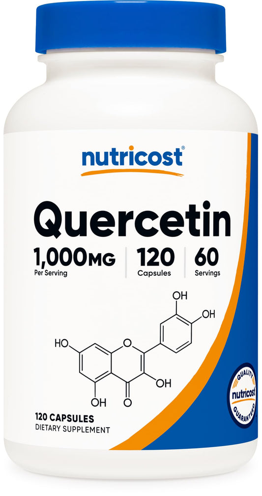Nutricost Quercetin 1000mg bottle with label