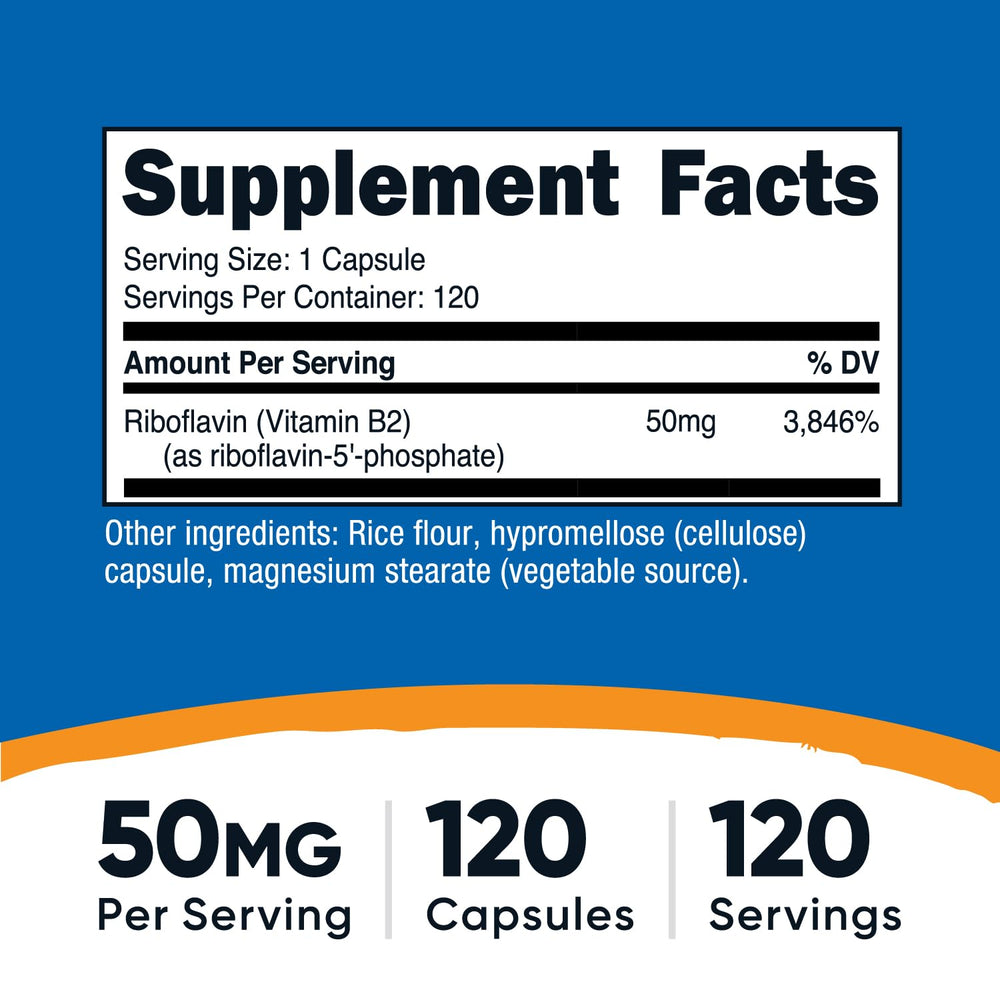 Riboflavin-5-Phosphate (R-5-P) label close-up