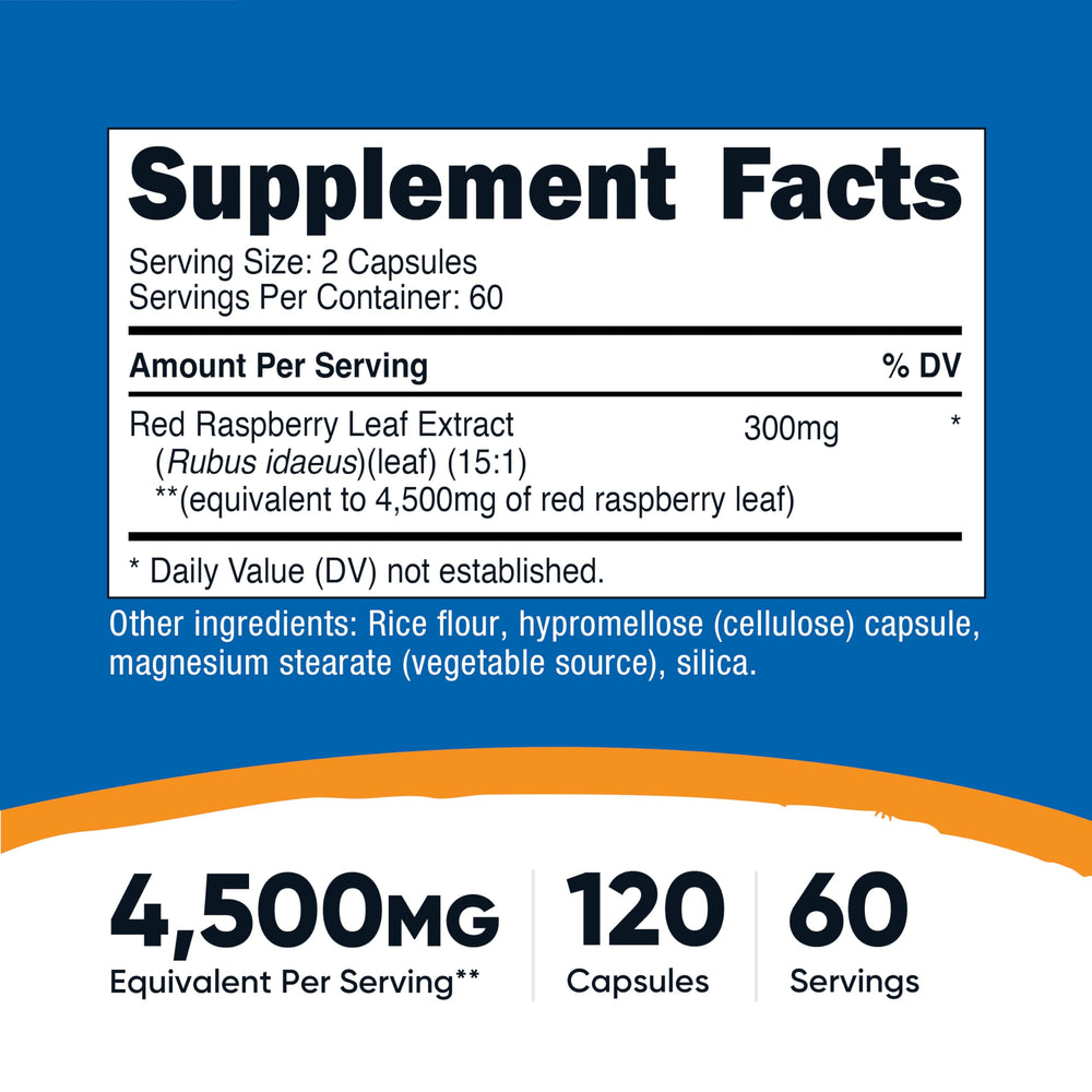 Product label showing 4500 mg equivalent per serving