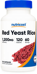 Nutricost Red Yeast Rice 1200mg bottle front