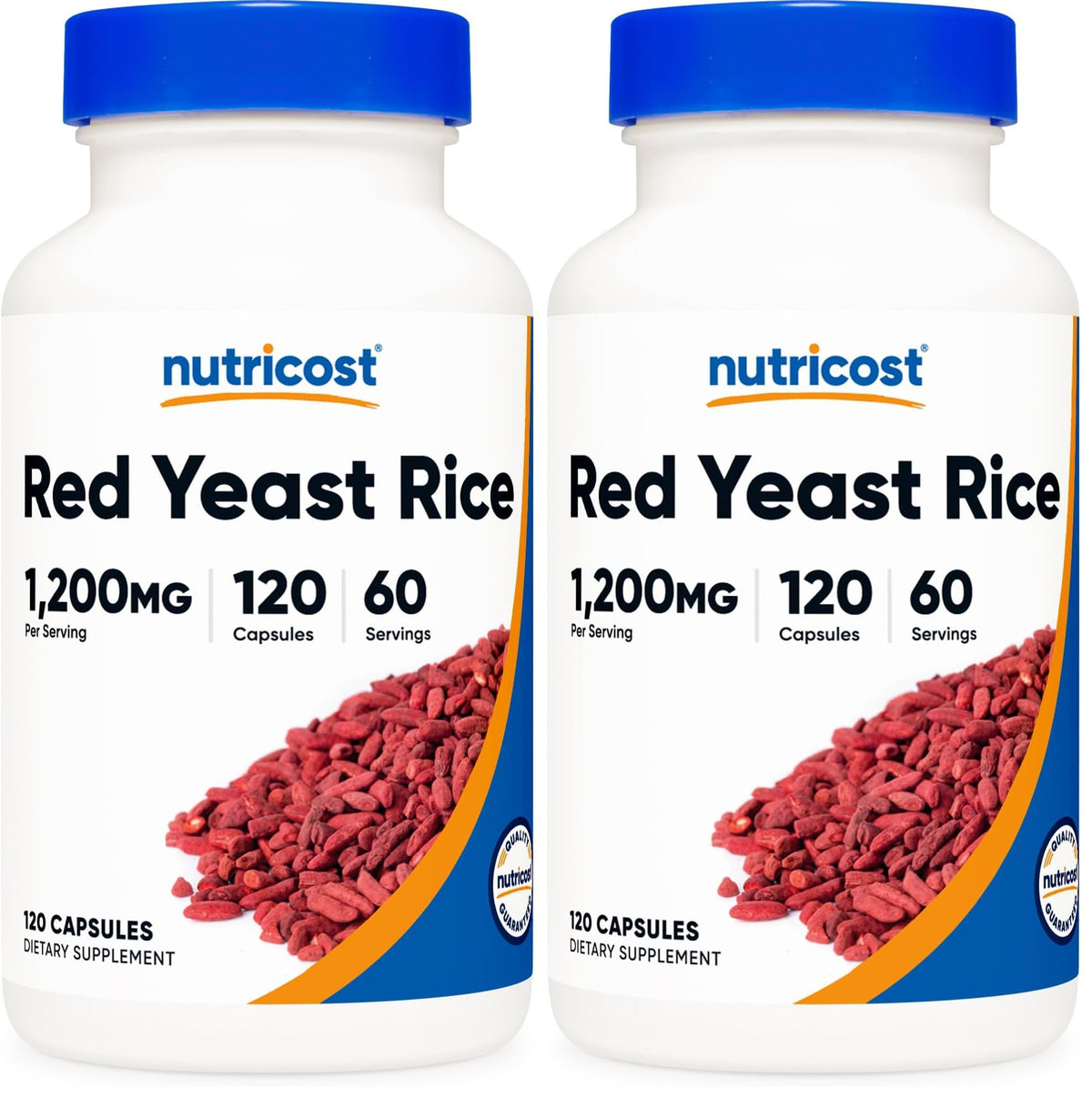 Nutricost Red Yeast Rice 1200mg bottle – hero image (Pack of 2)