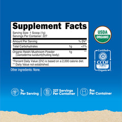 8 oz Nutricost Reishi powder packaging with label