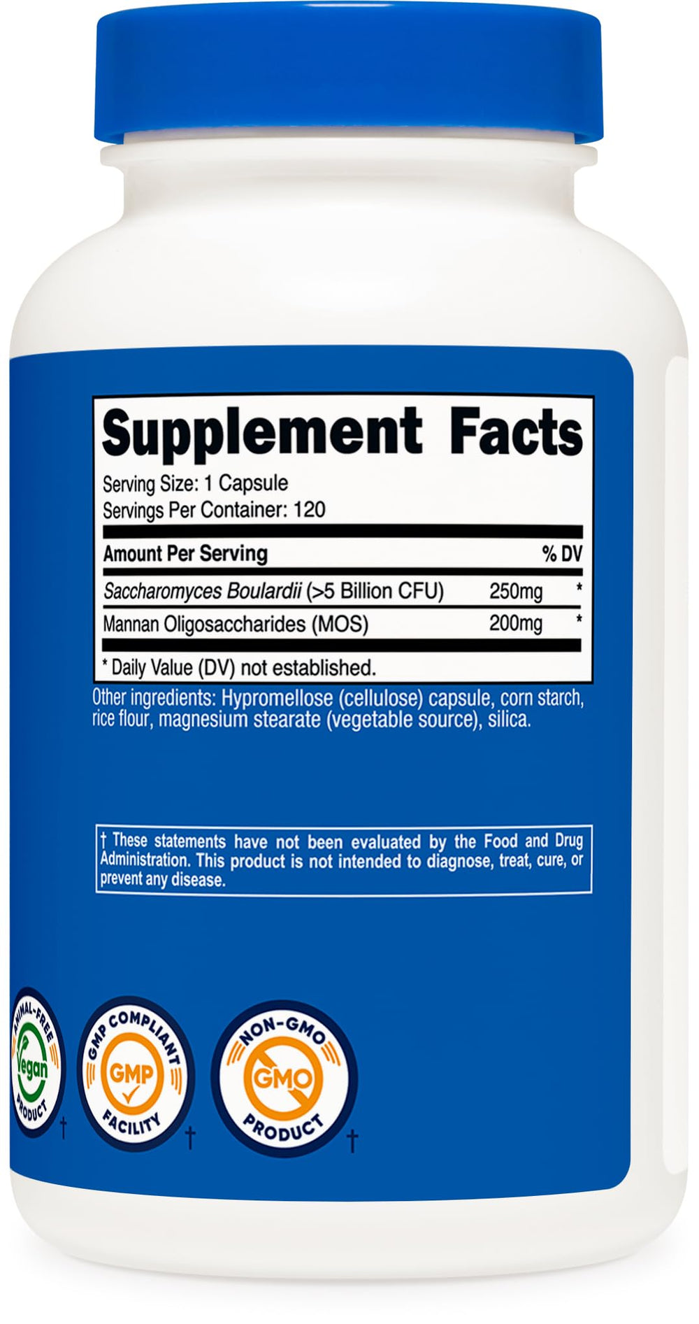 Nutricost capsules packaging showing vegan and gluten-free features