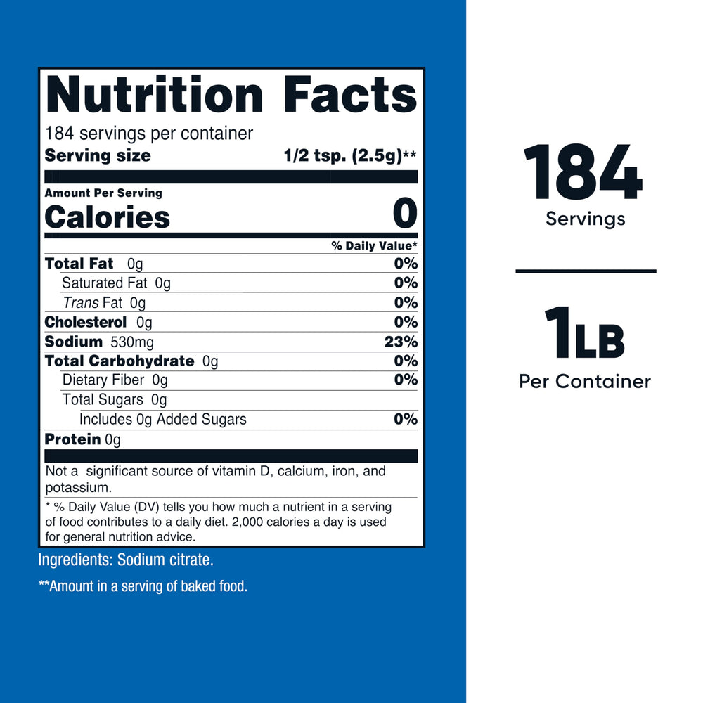 Nutricost Sodium Citrate packaging and label