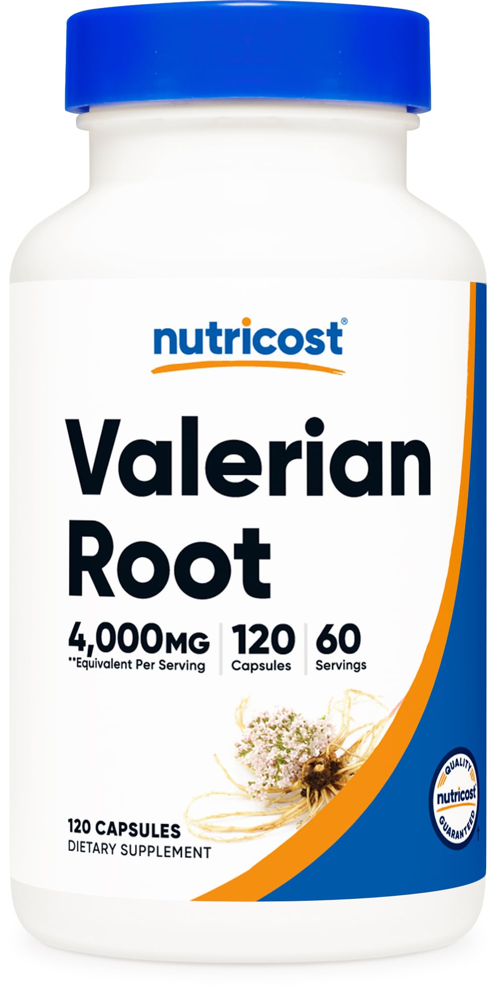 Nutricost Valerian Root Capsules bottle with 120 capsules