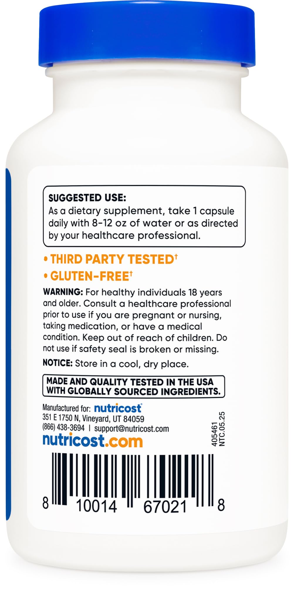 Gluten Free and Non-GMO certification on packaging