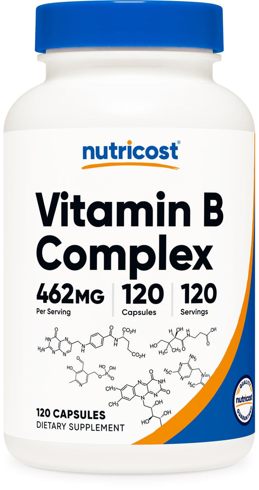 Nutricost Vitamin B Complex 462mg - 120 Veggie Capsules