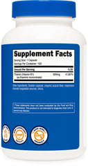 Non-GMO and Gluten Free icons on Nutricost bottle