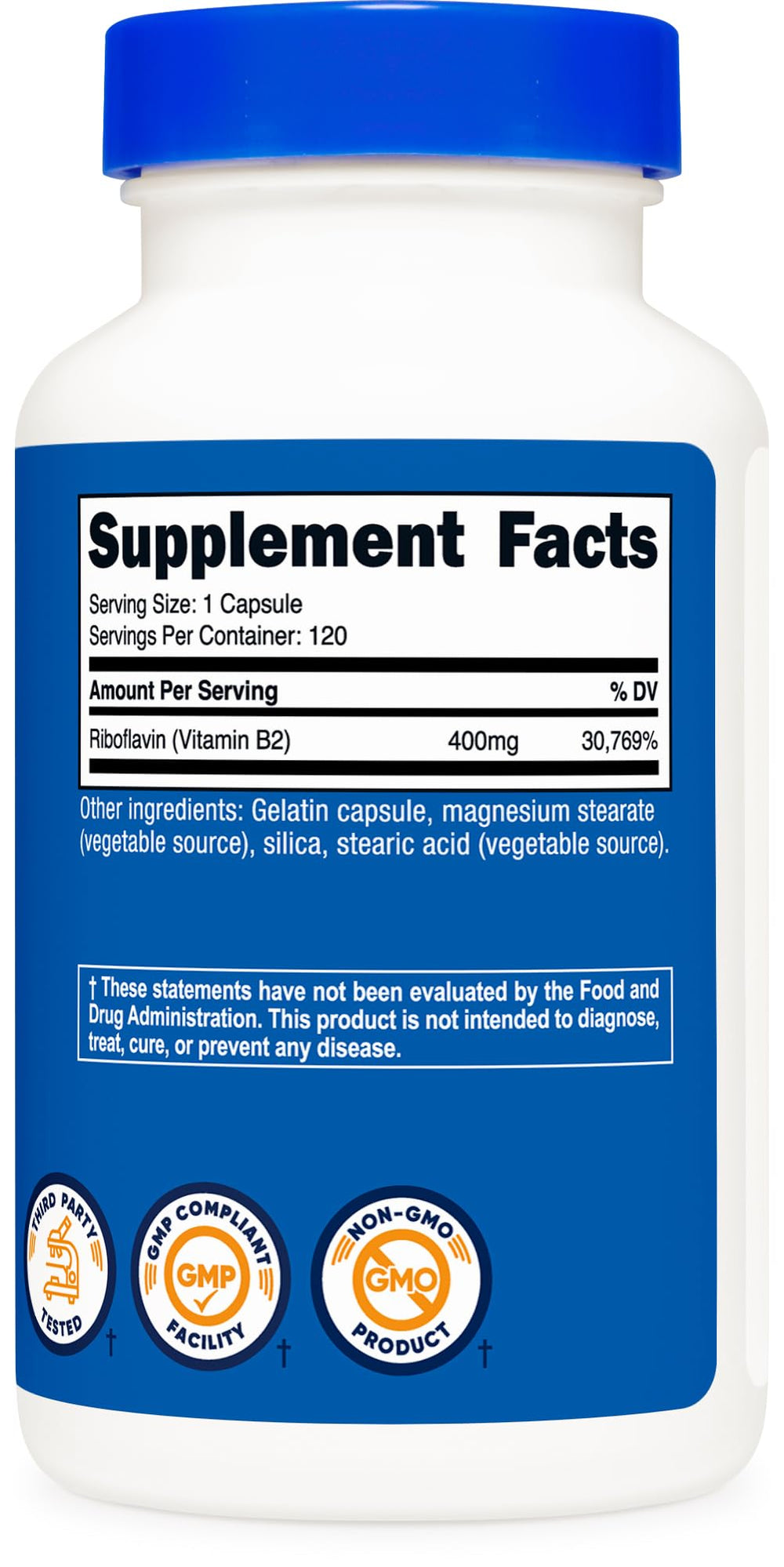 NSF Certified, GMP Compliant, FDA Registered facility where Vitamin B2 is manufactured