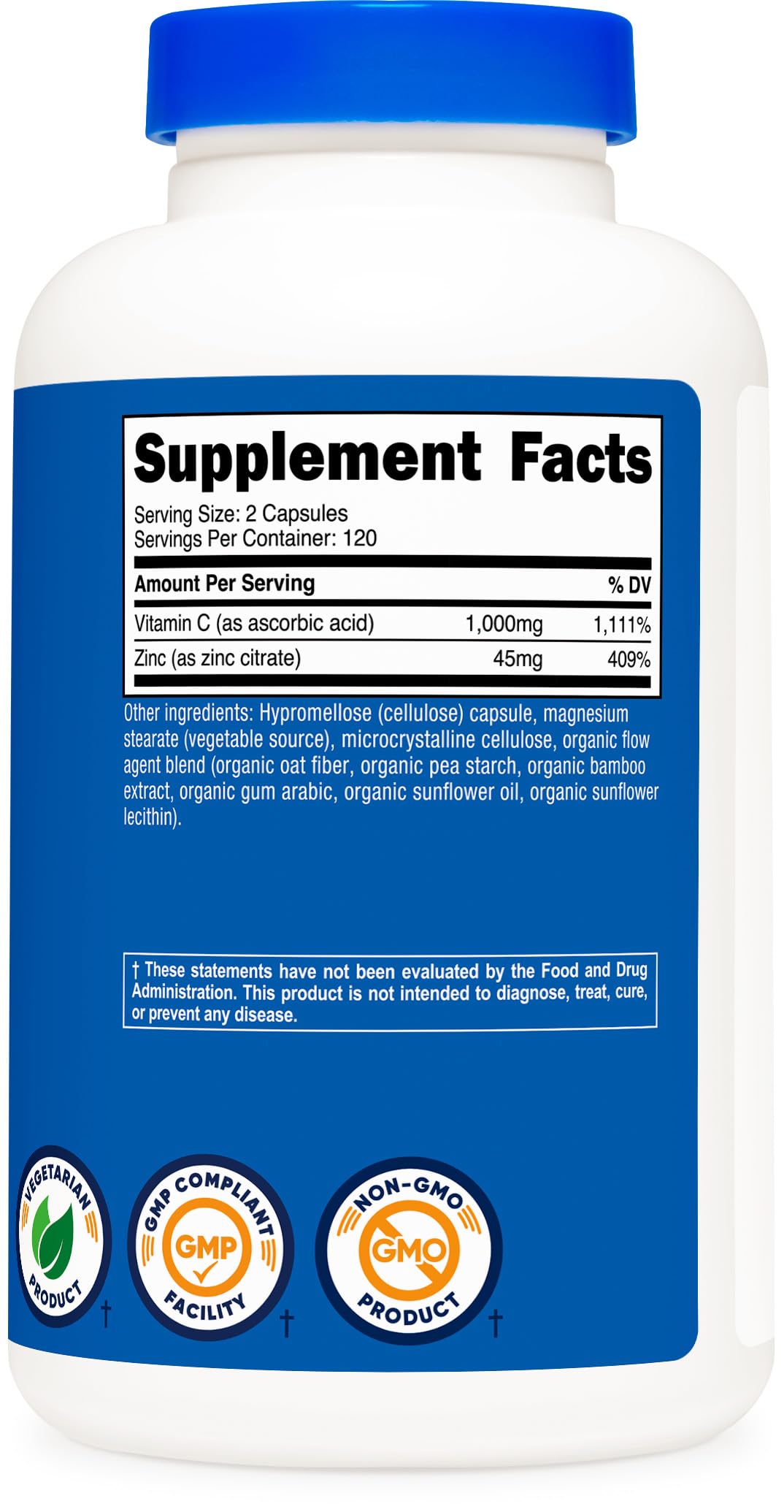 ISO-accredited third-party testing seal on packaging