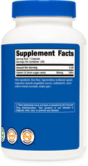 Nutricost Vitamin D2 bottle with capsules on a neutral background