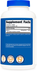 GMP-compliant, FDA-registered Nutricost facility badge