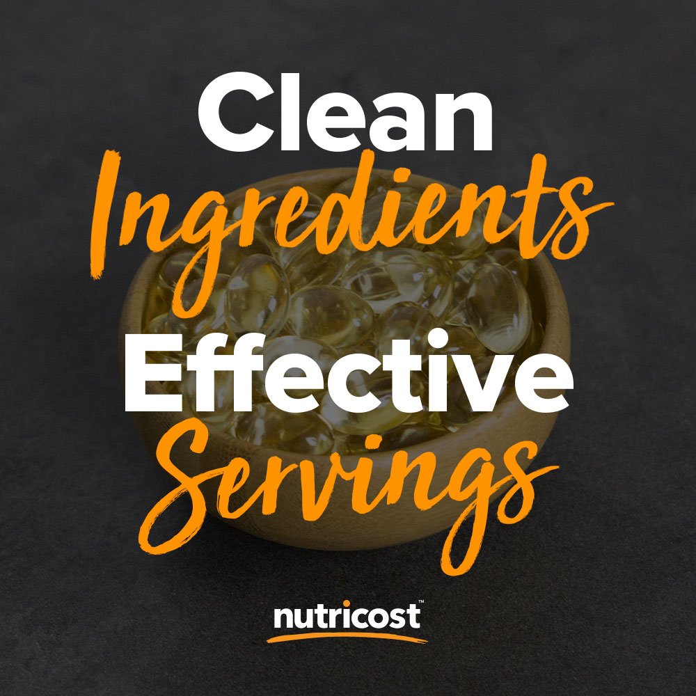 Nutricost Vitamin E 400 IU supplement facts panel