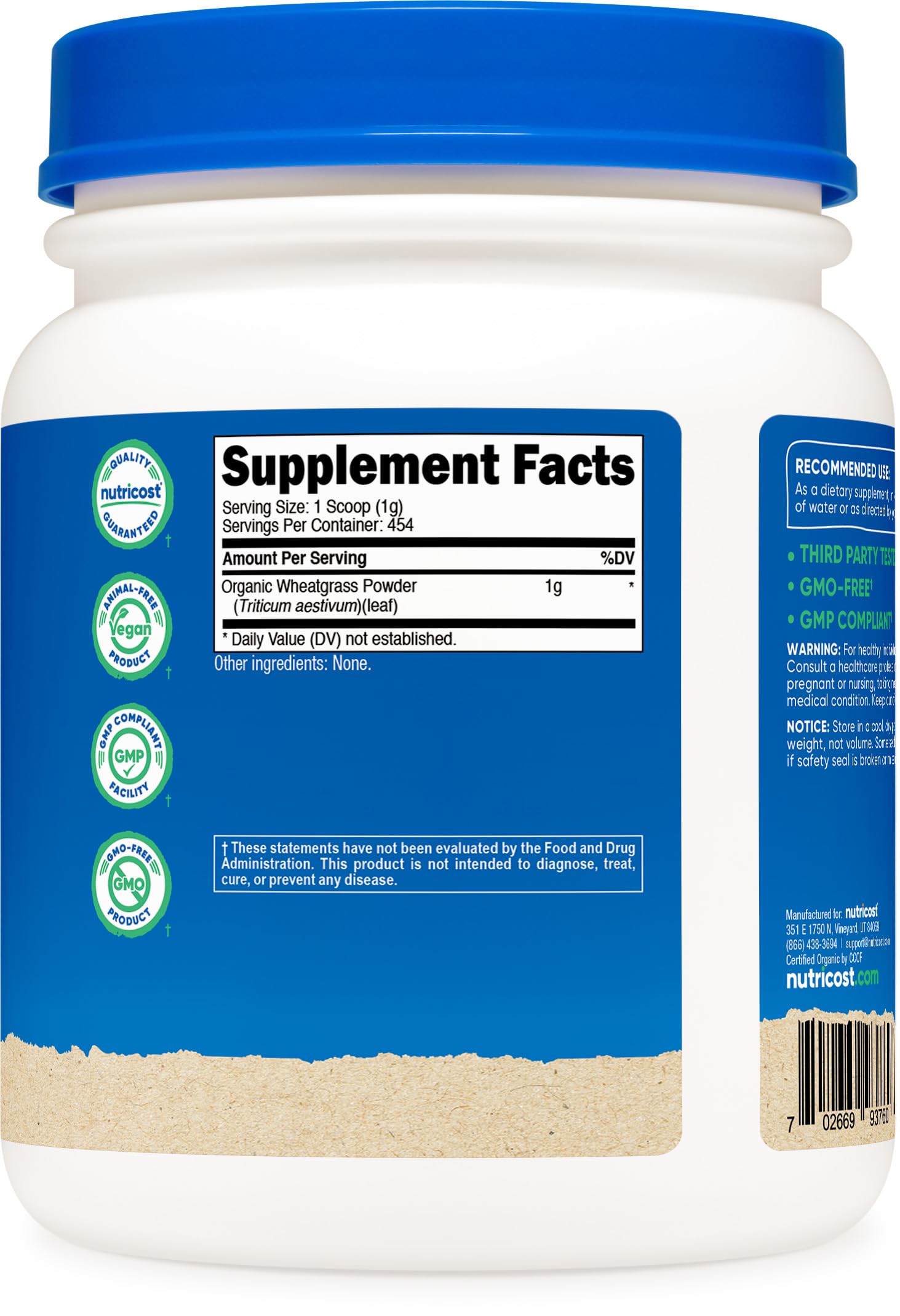 Manufactured in a GMP Compliant, FDA Registered facility in the USA