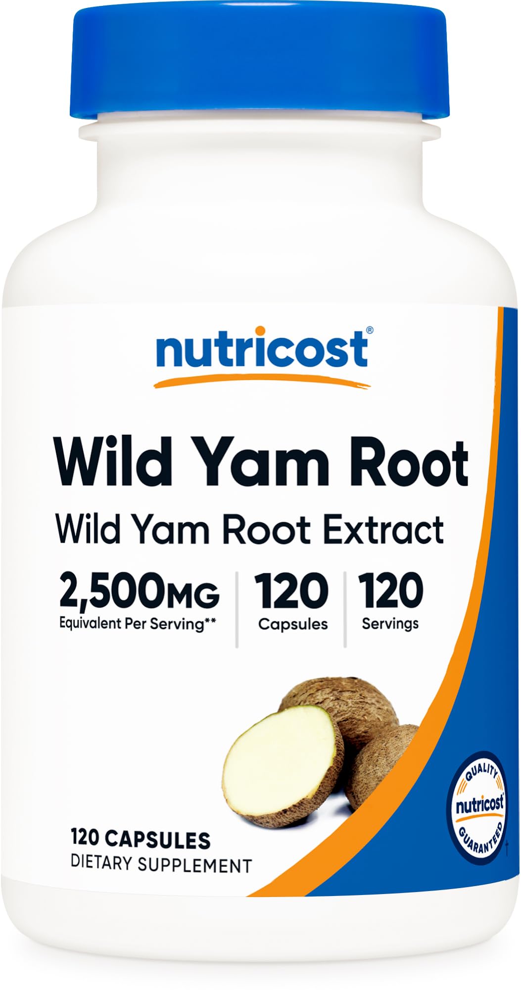 Nutricost Wild Yam Root bottle with 120 capsules