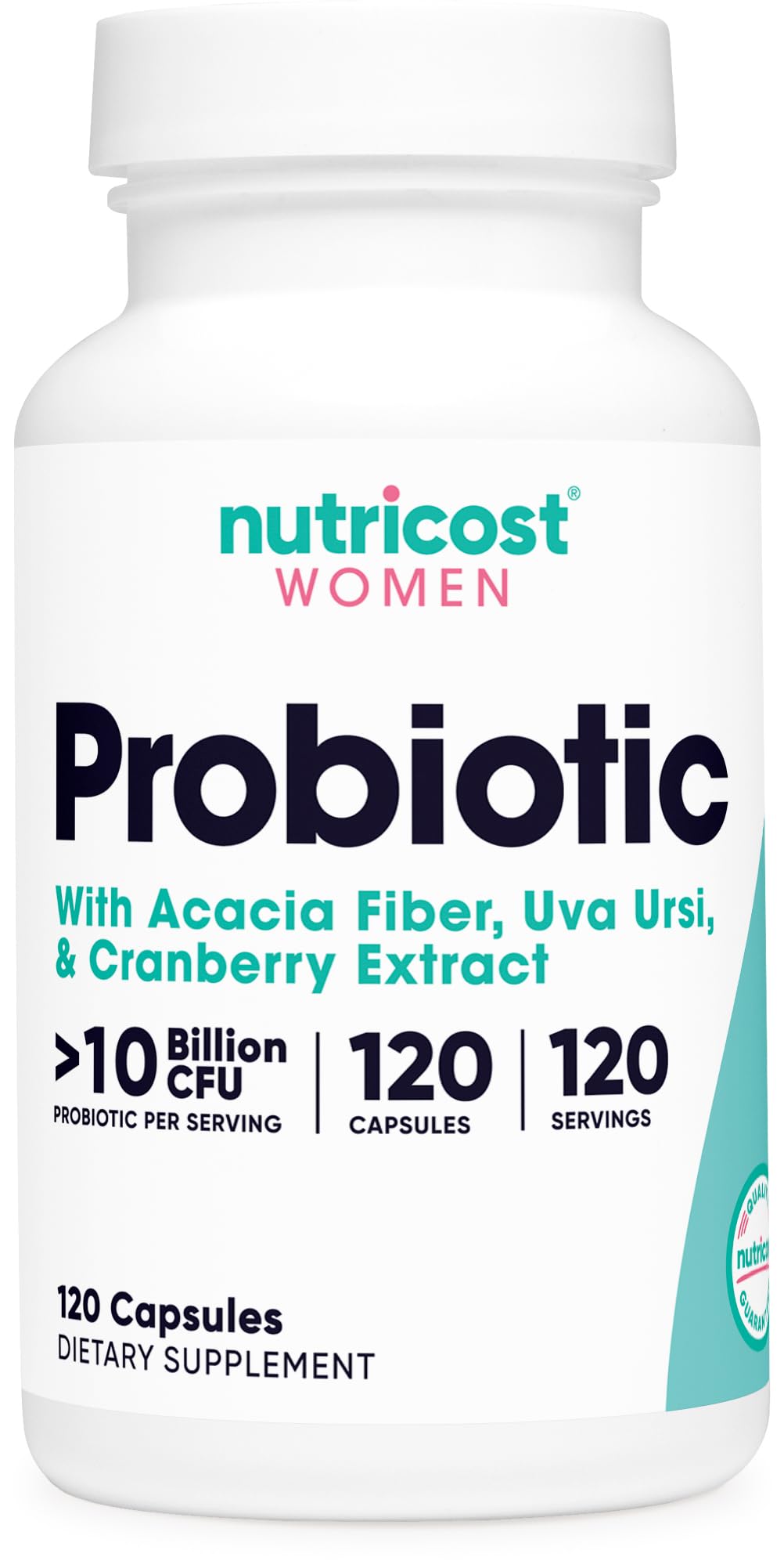 Nutricost Women Probiotic bottle with 10 Billion CFU – 120 capsules