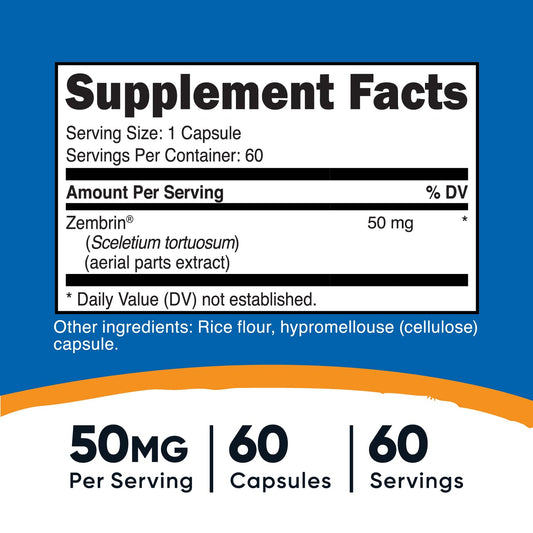 Close-up of a 50 mg Zembrin capsule