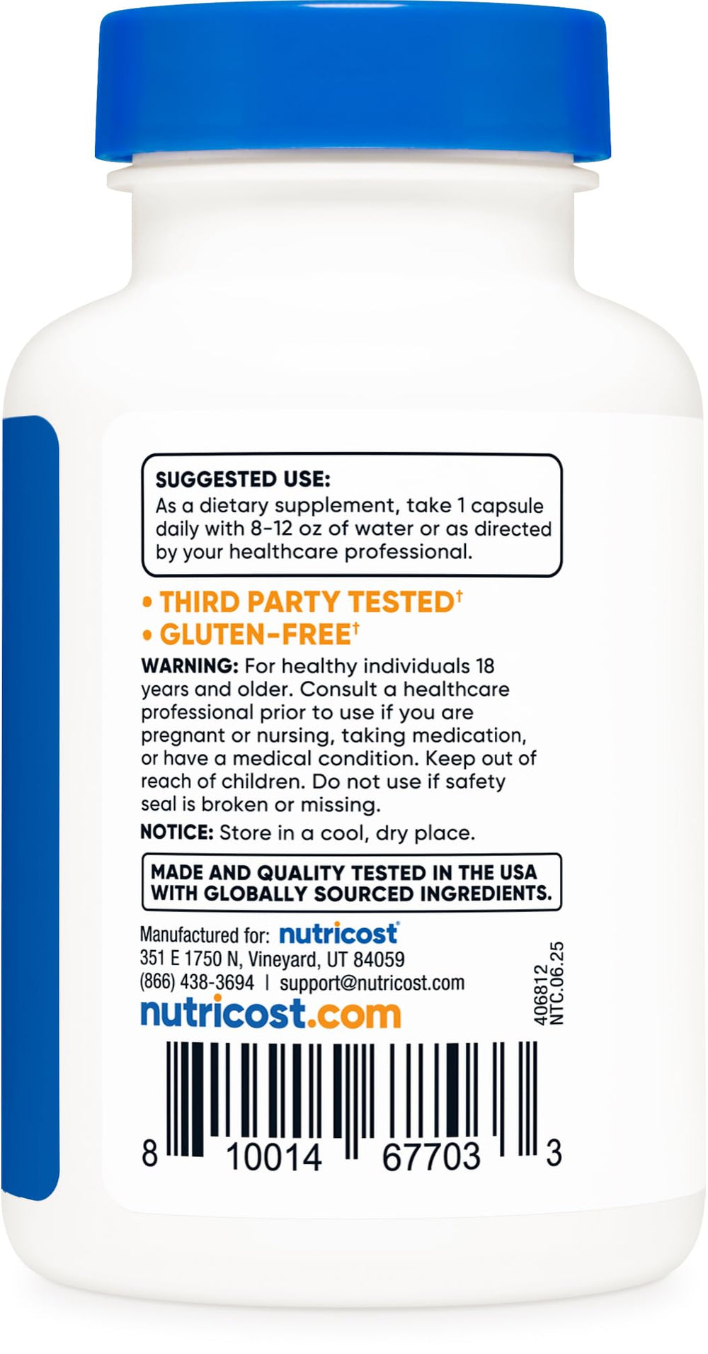 Zinc Carnosine capsules by Nutricost