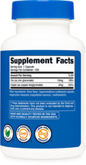 Third-party ISO-accredited lab testing seal on Nutricost product
